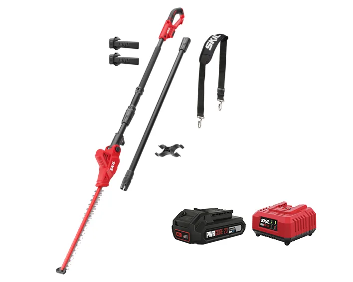 מגזמת גובה 20V חשמלית נטענת טלסקופית עד 3 מטר מתנה סוללה 2.0Ah + מטען Skil