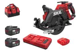 מסור עגול "1/4 7 40V(2X20V)Brushless + שתי סוללות 4.0Ah + מטען מהיר כפול +מתאם USB + תיק נשיאה SKIL‎