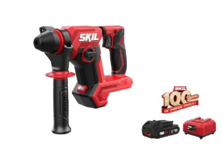 פטישון נטען 20V Brushless עם עד 18 מ"מ עם שני מצבי עבודה - 1.5J – מתנה - סוללה 2.0Ah + מטען SKIL