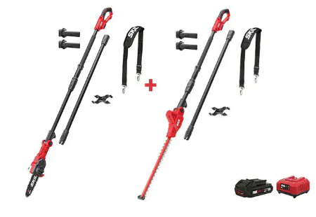 מסור גבהים + מגזמת גובה + סוללה 20V 2.0Ah + מטען SKIL