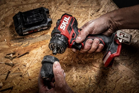 מקדחה/מברגה נטענת רוטטת 13 מ"מ 20V Brushless 60Nm עם ראשים מתחלפים– גוף בלבד SKIL