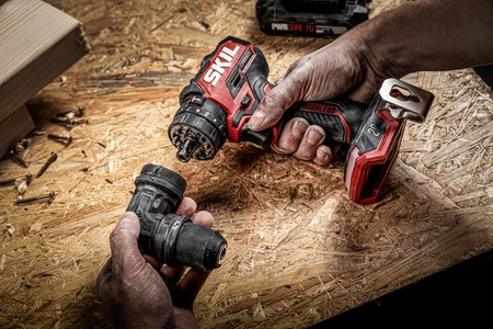 מקדחה/מברגה נטענת רוטטת 13 מ"מ 20V Brushless 60Nm עם ראשים מתחלפים– גוף בלבד SKIL