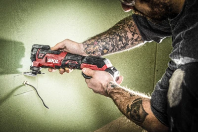 מולטיטול נטען (רב כלי) Brushless 20V עם סט אביזרים מתנה סוללה 2.0Ah + מטען SKIL