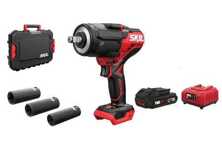 מפתח רטיטה "1/2 במזוודה עם 3 בוקסות 20V Brushless מומנט 700Nm/1200Nm מתנה סוללה 2.0Ah + מטען SKIL