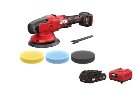 פולישר לליטוש והברקה "5 20V Brushless אלקטרוני +3 מהירויות מתנה סוללה 2.0Ah + מטען SKIL