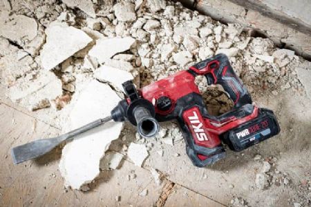 פטישון נטען 20V Brushless עד 24 מ"מ בעל 4 מצבי עבודה עם ביטול סיבוב 2.2J + סוללה 4.0Ah מתנה סוללה 2.0Ah + מטען SKIL