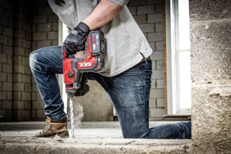 פטישון נטען 20V Brushless עד 24 מ"מ בעל 4 מצבי עבודה עם ביטול סיבוב 2.2J + סוללה 4.0Ah מתנה סוללה 2.0Ah + מטען SKIL