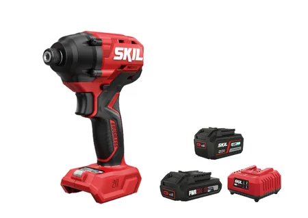 מברגת אימפקט נטענת 20V Brushless מומנט 250Nm ובורר שני מצבי עבודה + סוללה 4.0Ah + מתנה סוללה + 2.0Ah מטען SKIL