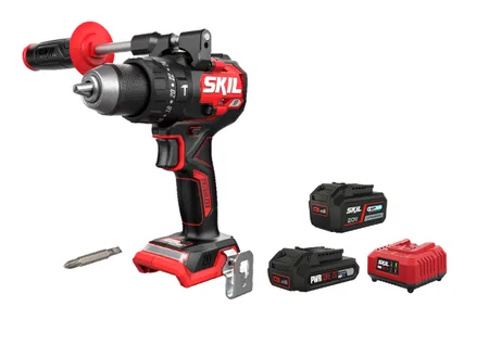 מקדחה/מברגה נטענת רוטטת 13 מ"מ 20V Brushless 130Nm x + סוללה 4.0Ah + מתנה סוללה 2.0Ah + מטען SKIL