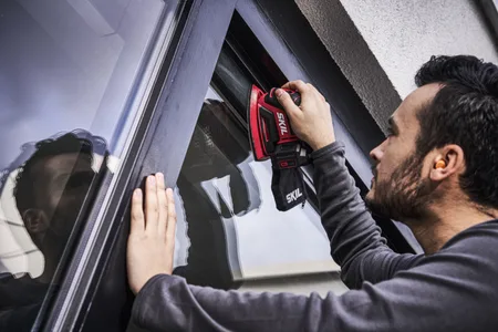 מלטשת מולטי יד אחת 20V Brushless מייסבים מוגני אבק אלקטרונית מתנה סוללה 2.0Ah + מטען SKIL