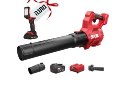מפוח עלים חשמלי נטען 20V Brushless + סוללה 4.0Ah + מטען + תאורת לד מתנה SKIL