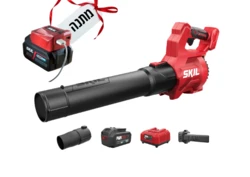 מפוח עלים חשמלי נטען 20V Brushless + סוללה 4.0Ah + מטען + מתאם טעינה מתנה SKIL