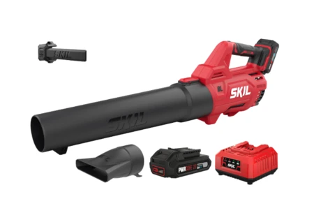 מפוח עלים חשמלי נטען 20V Brushless + סוללה 2.5Ah + סוללה 2.0Ah+ מטען SKIL