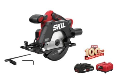 מסור עגול 165 מ"מ ("6.5) מקצועי 20V Brushless עם תאורת לד מתנה סוללה 2.0Ah + מטען SKIL