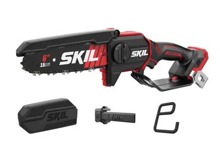 מיני מסור שרשרת חשמלי נטען Brushless להב "6 (15 ס"מ) עם מערכת שימון עצמי SKIL