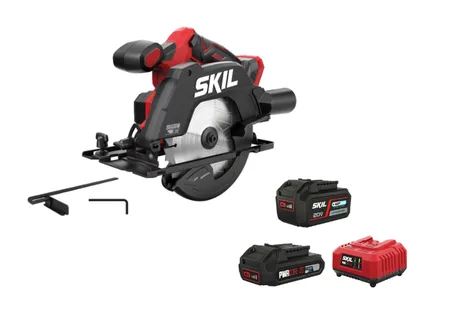 מסור עגול 165 מ"מ ("6.5) מקצועי 20V Brushless + סוללה 4.0Ah + מתנה - מטען + סוללה 2.0Ah  SKIL