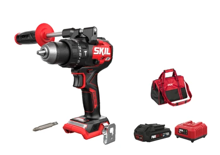 מקדחה/מברגה נטענת רוטטת 13 מ"מ 20V Brushless 130Nm מתנה סוללה 2.0Ah + מטען + תיק SKIL